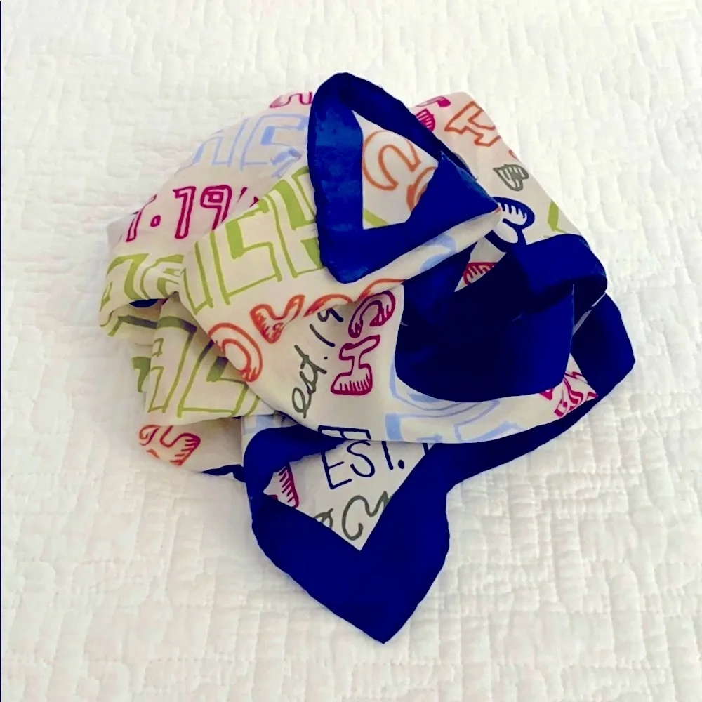 COACH 22” Sq. 100% Silk Scarf
